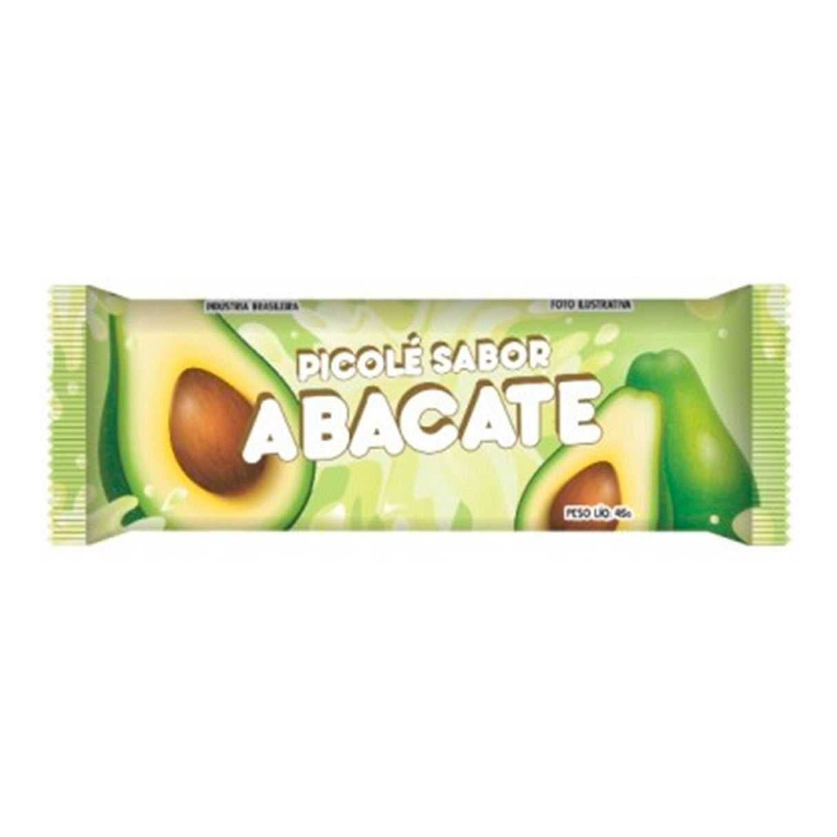 Embalagem Para Picolé - 7Cm X 19Cm - Abacate - 245 Unid - Riacho