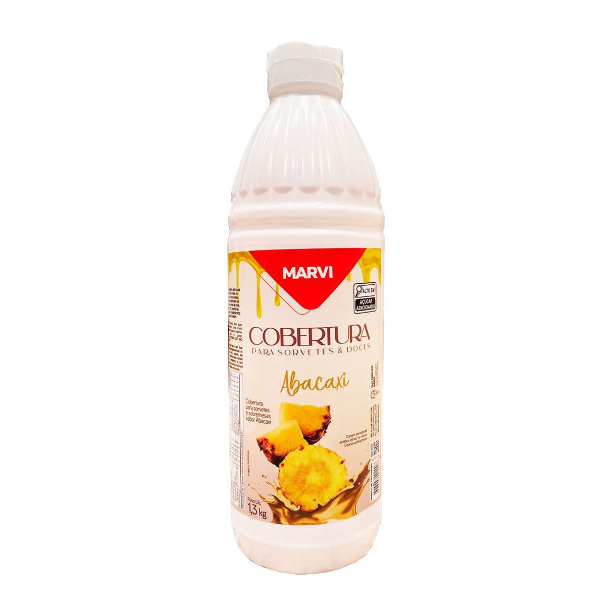 Cobertura Para Sorvete e Doces Abacaxi 1,3kg - Marvi