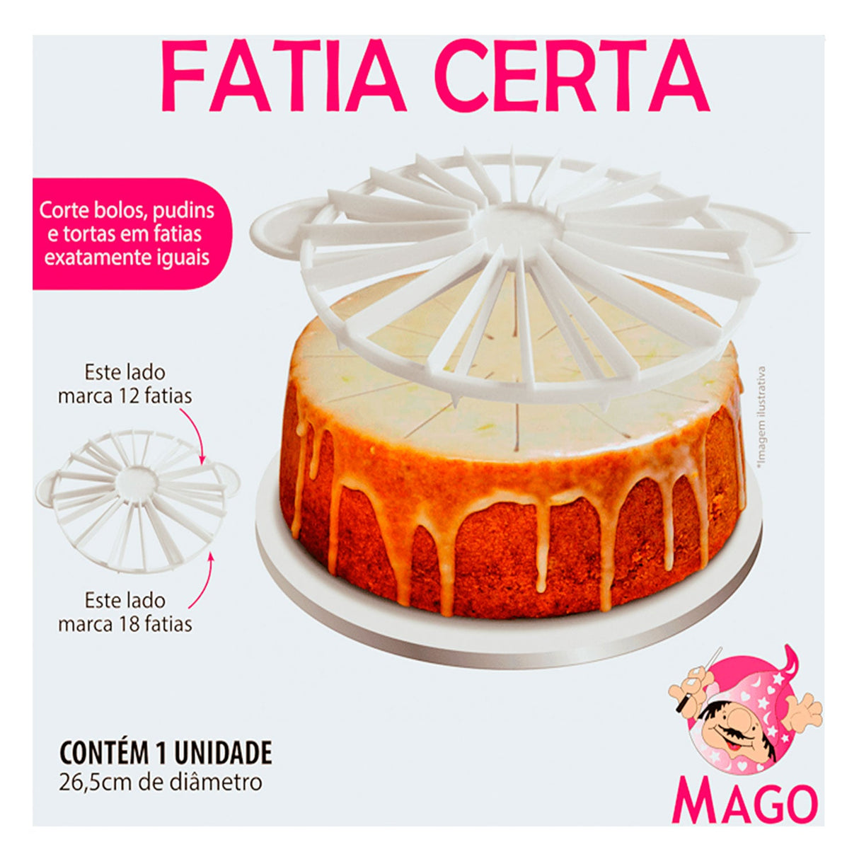 Fatia Certa Plástico ( 1 Uni ) - Mago