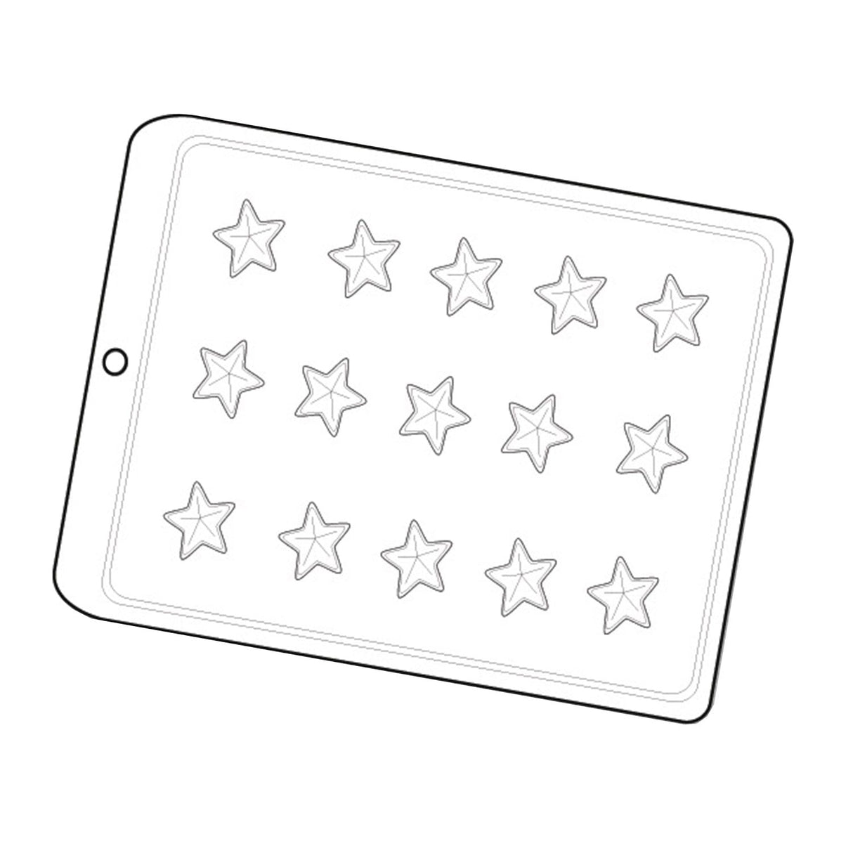 Forma Padrão Estrela Mini Natal ( 658 ) - Crystal Forming