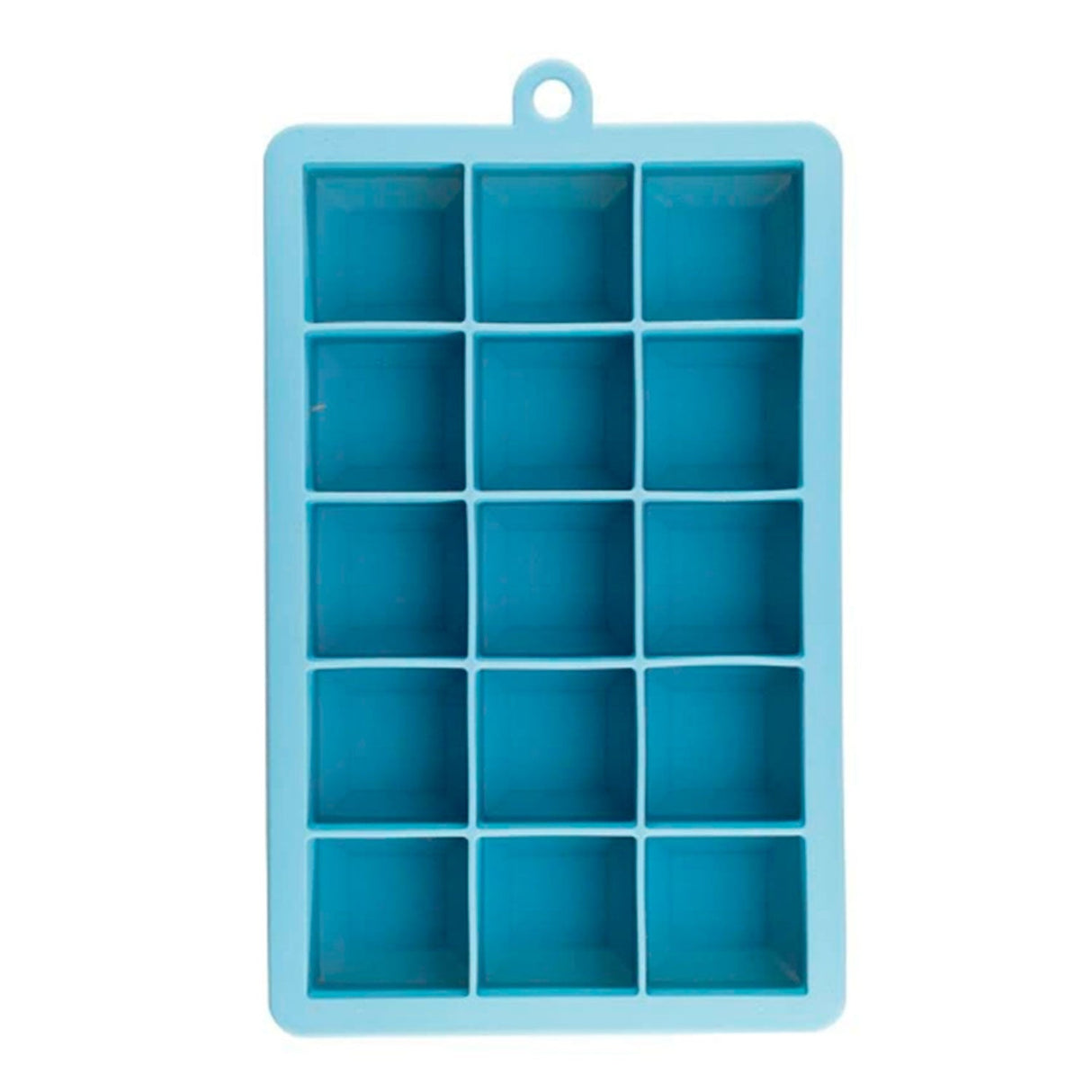 Forma de Gelo em Silicone Estruturada Azul 15 Cubos - Oikos