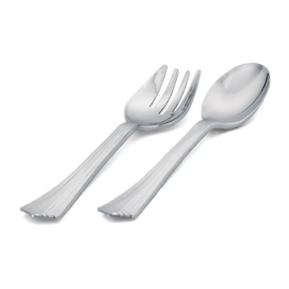 Garfo Servir - Silver Plastic