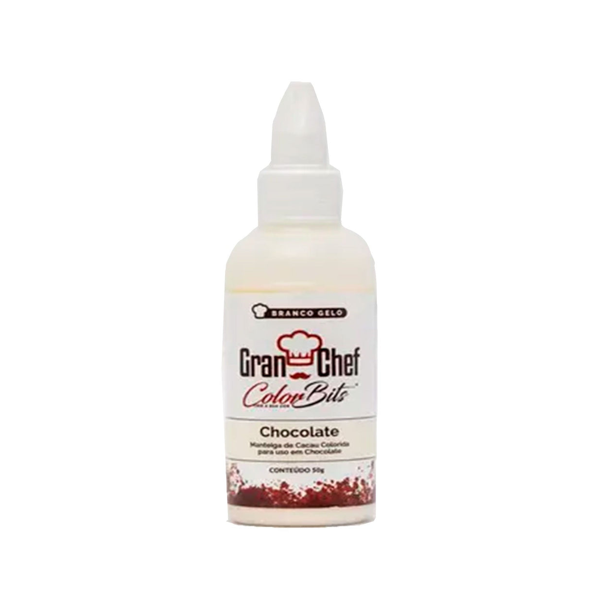 Color Bits Chocolate Branco Gelo 50g - Gran Chef