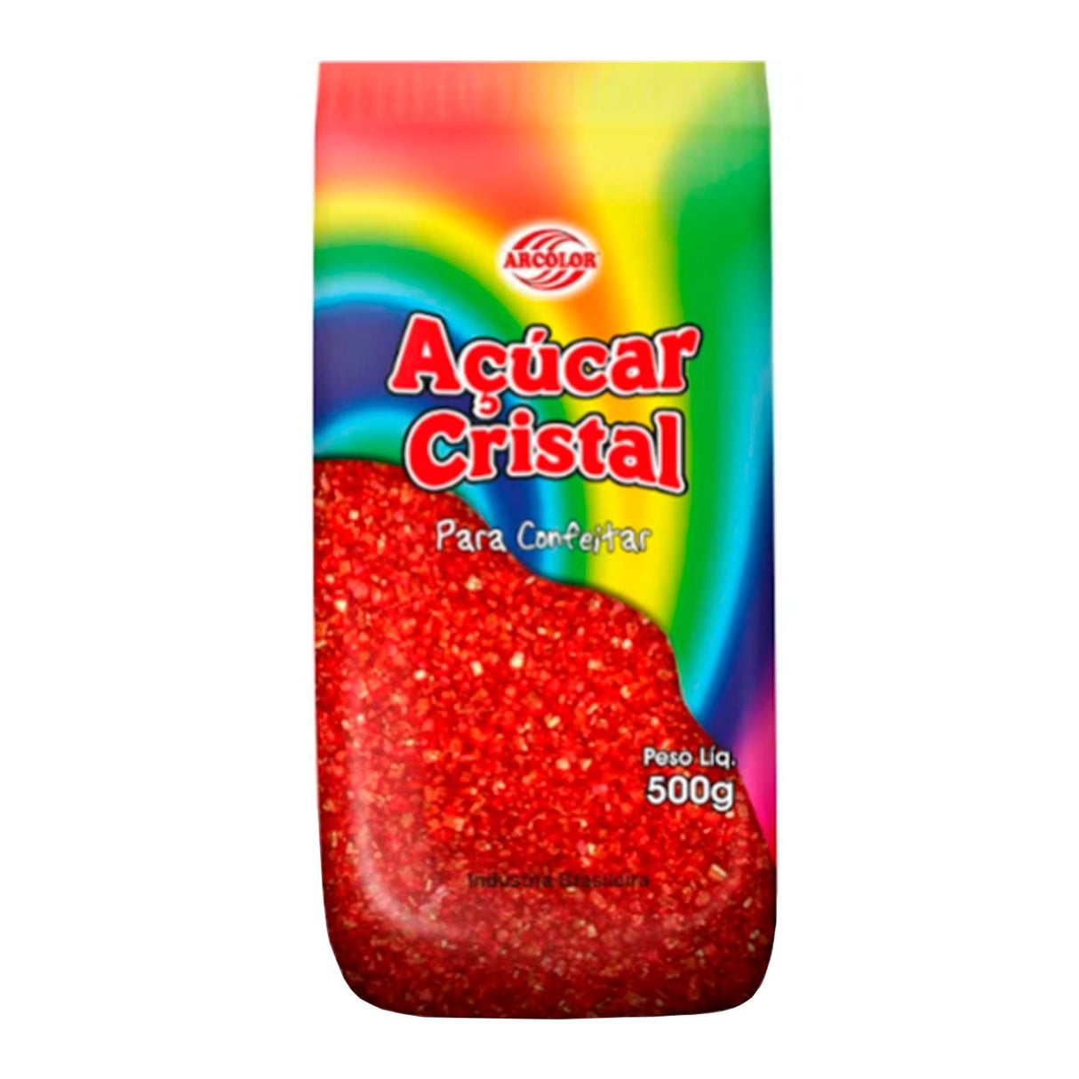 Açúcar Cristal Vermelho 500g - Arcolor
