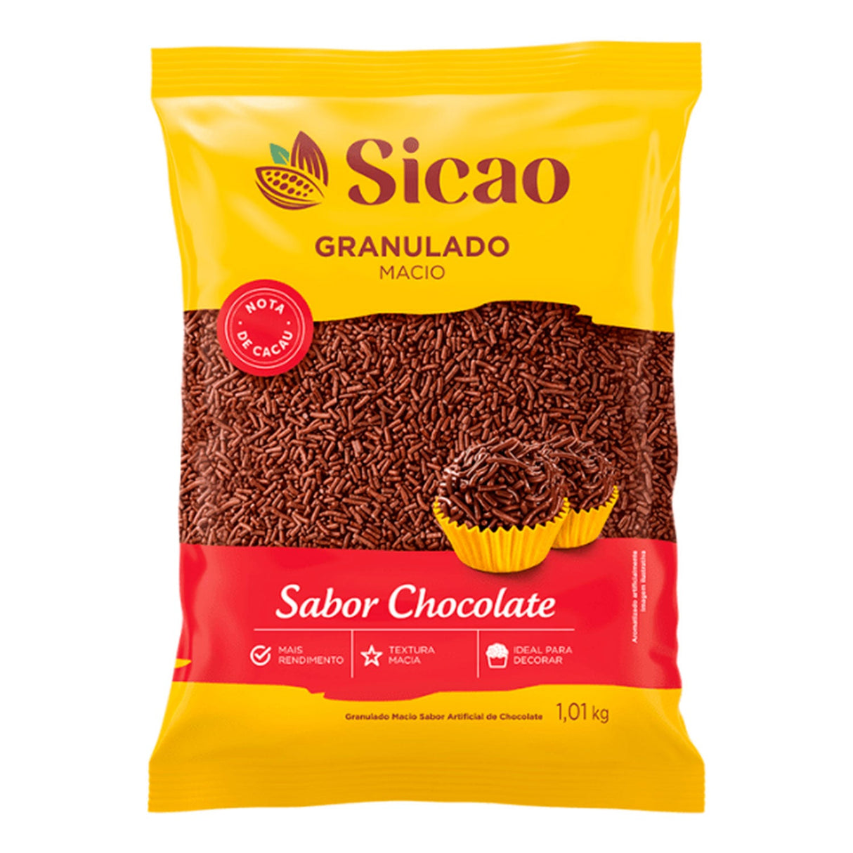 Chocolate Granulado Macio 1,01Kg - Sicao