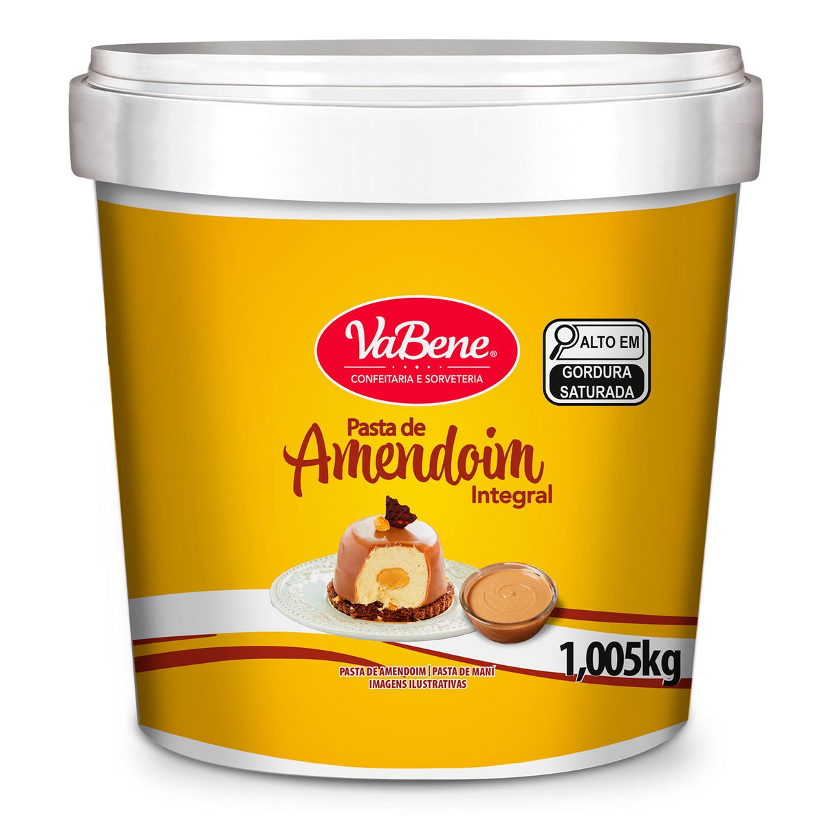 Pasta de Amendoim Integral 1,05kg - Vabene