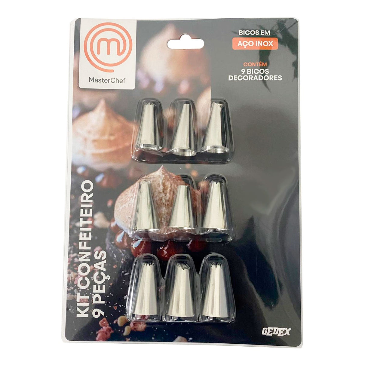 Kit Confeiteiro MCF - H012 ( c/9pcs ) - Gedex