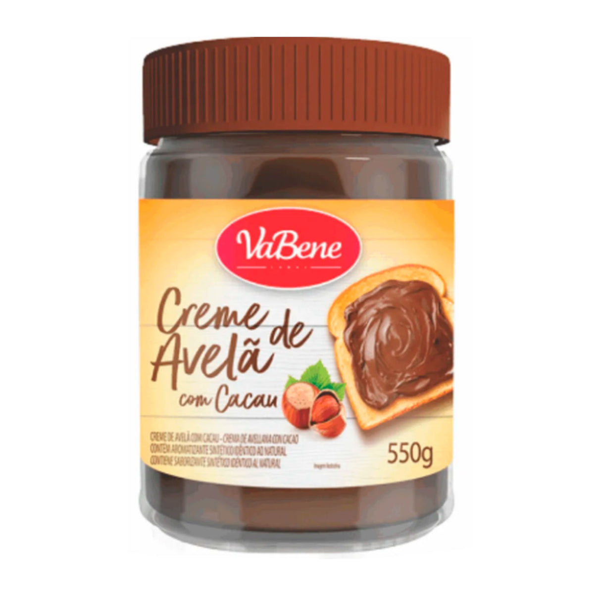 Creme De Avela Com Cacau 550G - Vabene