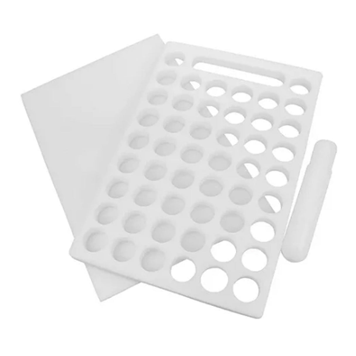 Placa Porcionadora de Brigadeiro 50 Furos 18g ( 2,5x19x28cm ) - Solrac