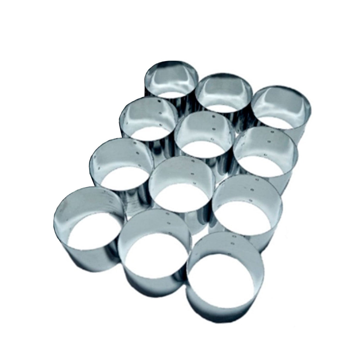 Cortador de Pão de mel redondo com 12 cavidades ( 6cm ) - Metasa