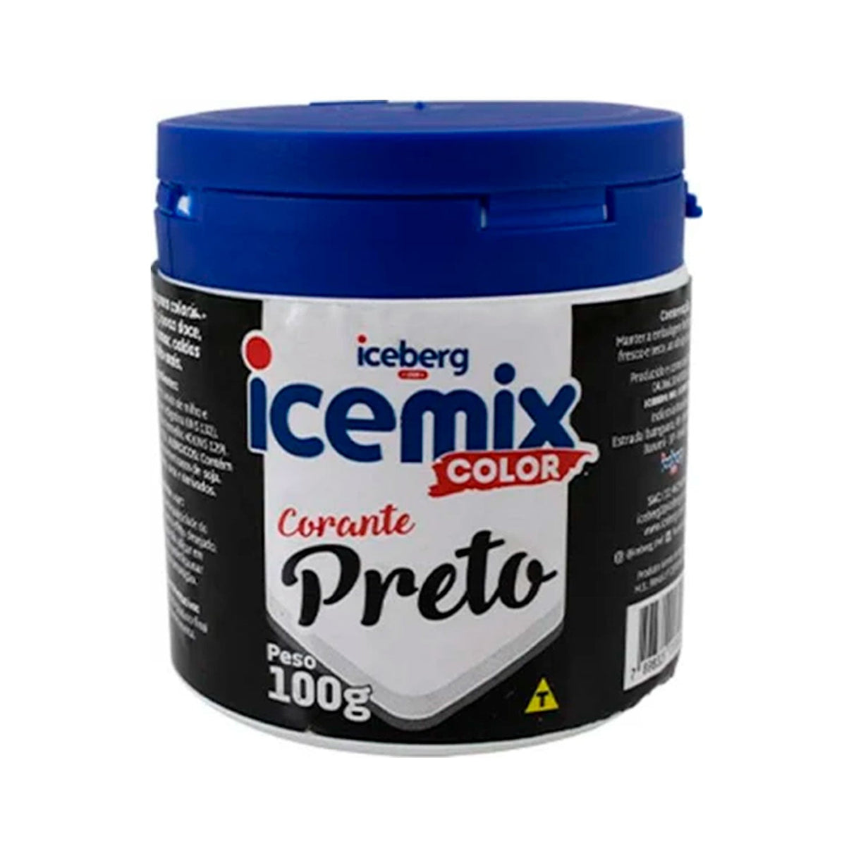 Corante em Pó Preto Icemix Color 100g - Iceberg Chef