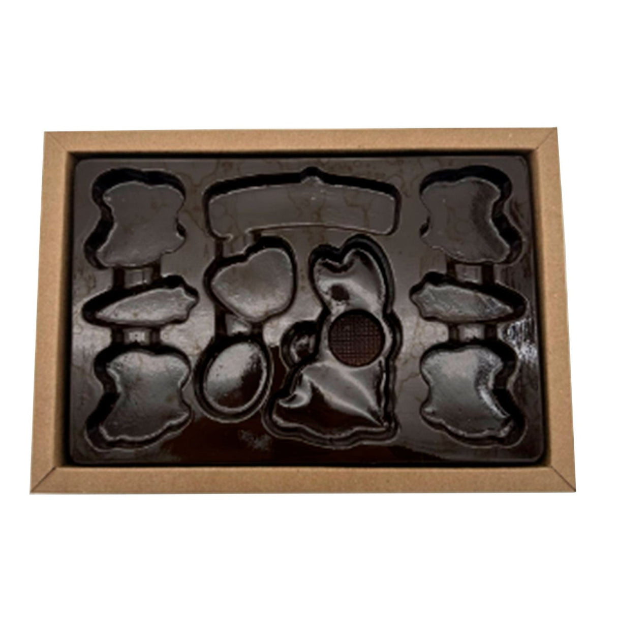 Caixa Coelho com 10 Cavidades Kraft ( c/5un ) - Crystal Forming