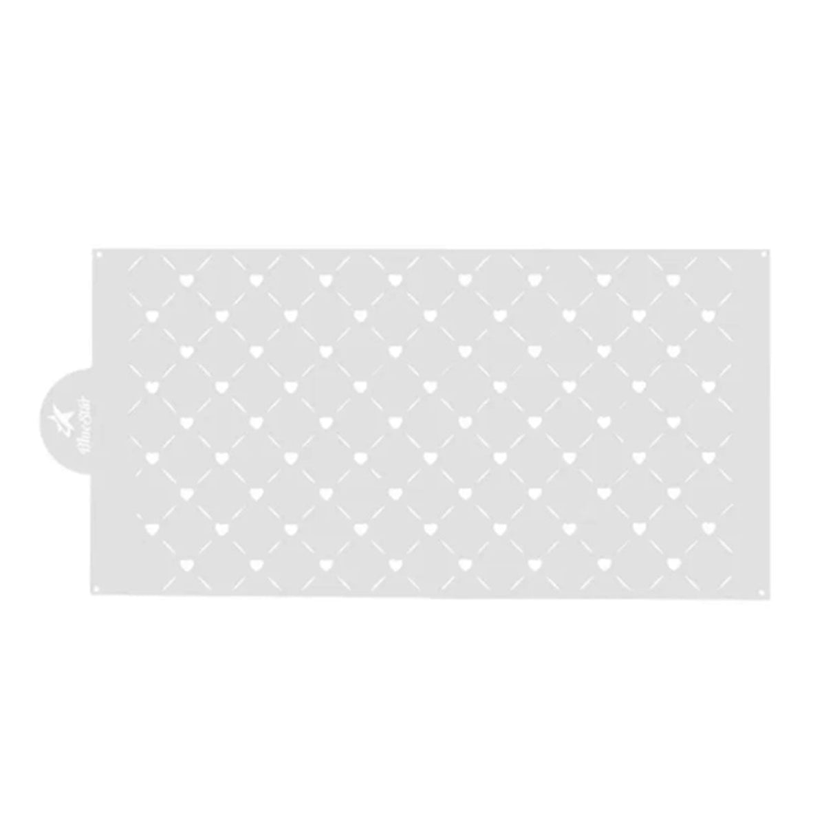 Stencil Decorativo Poa Corações - Blue Star