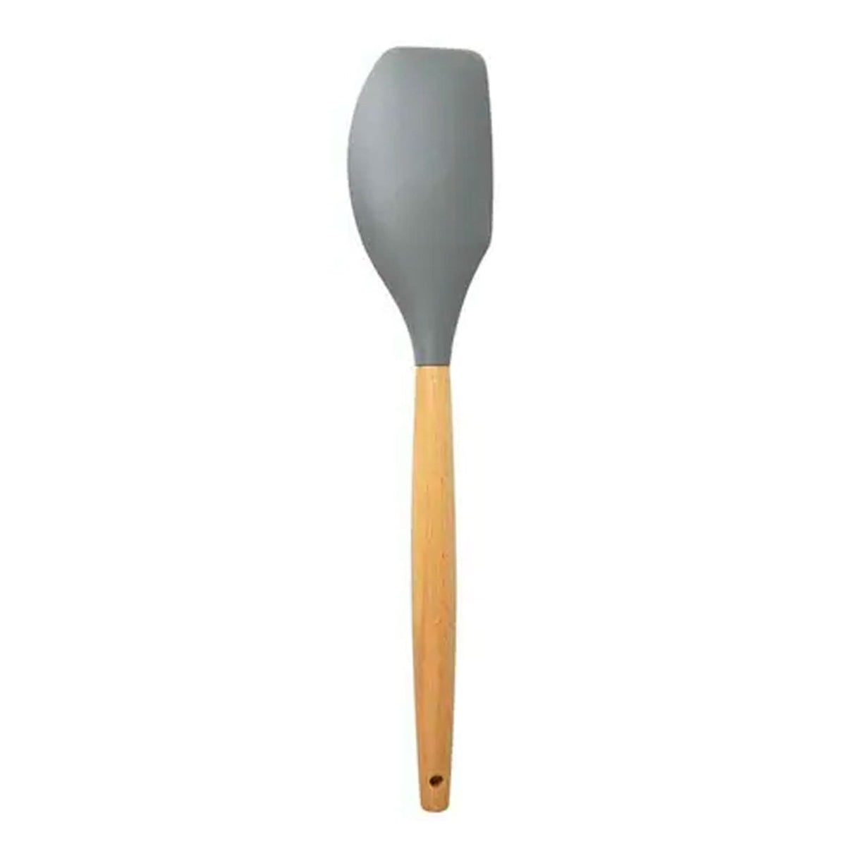 Espátula De Silicone Pão Duro Cinza ( Cabo De Madeira ) - Le Chef