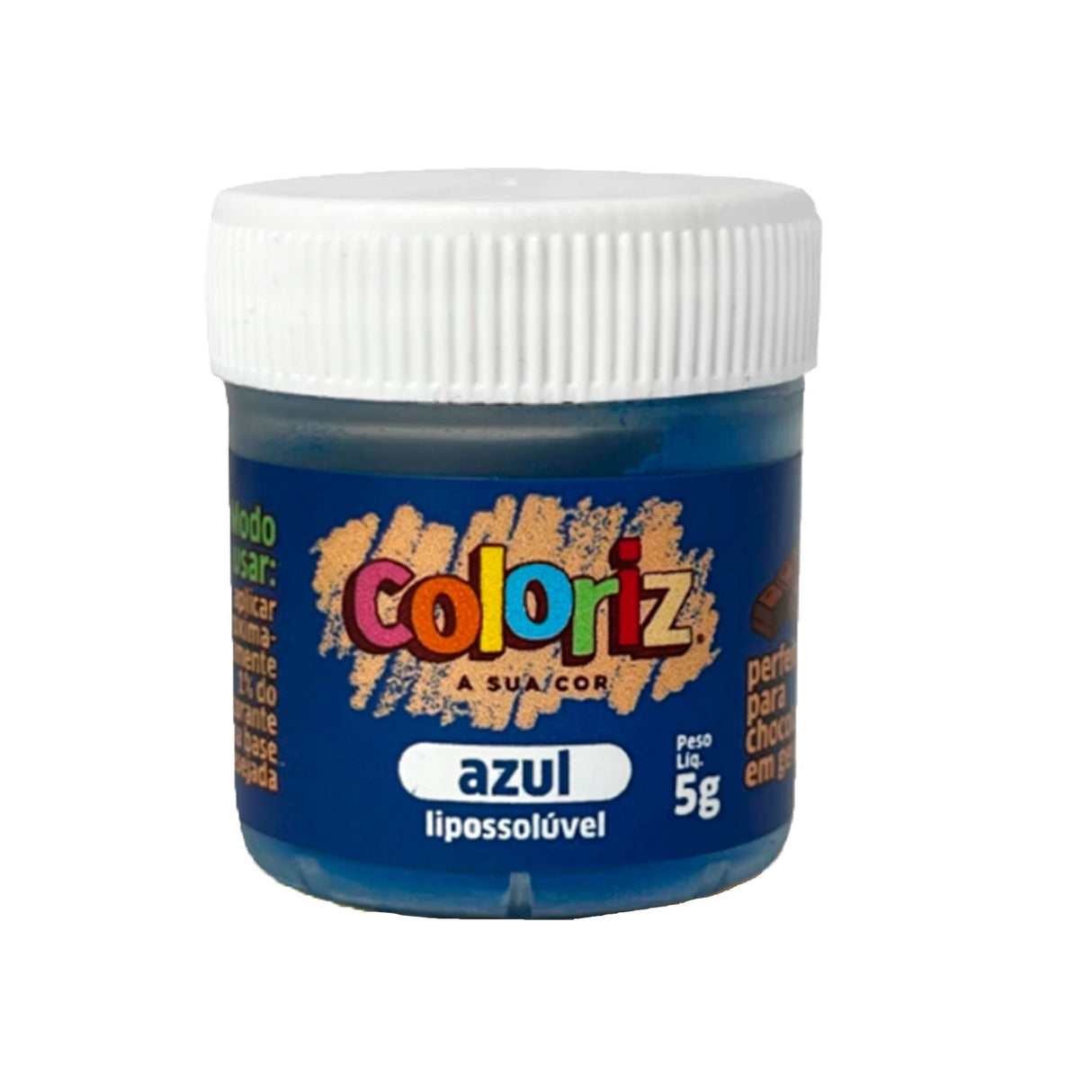 Corante Em Pó Lipossolúvel Coloriz Azul 5g - Gran Chef