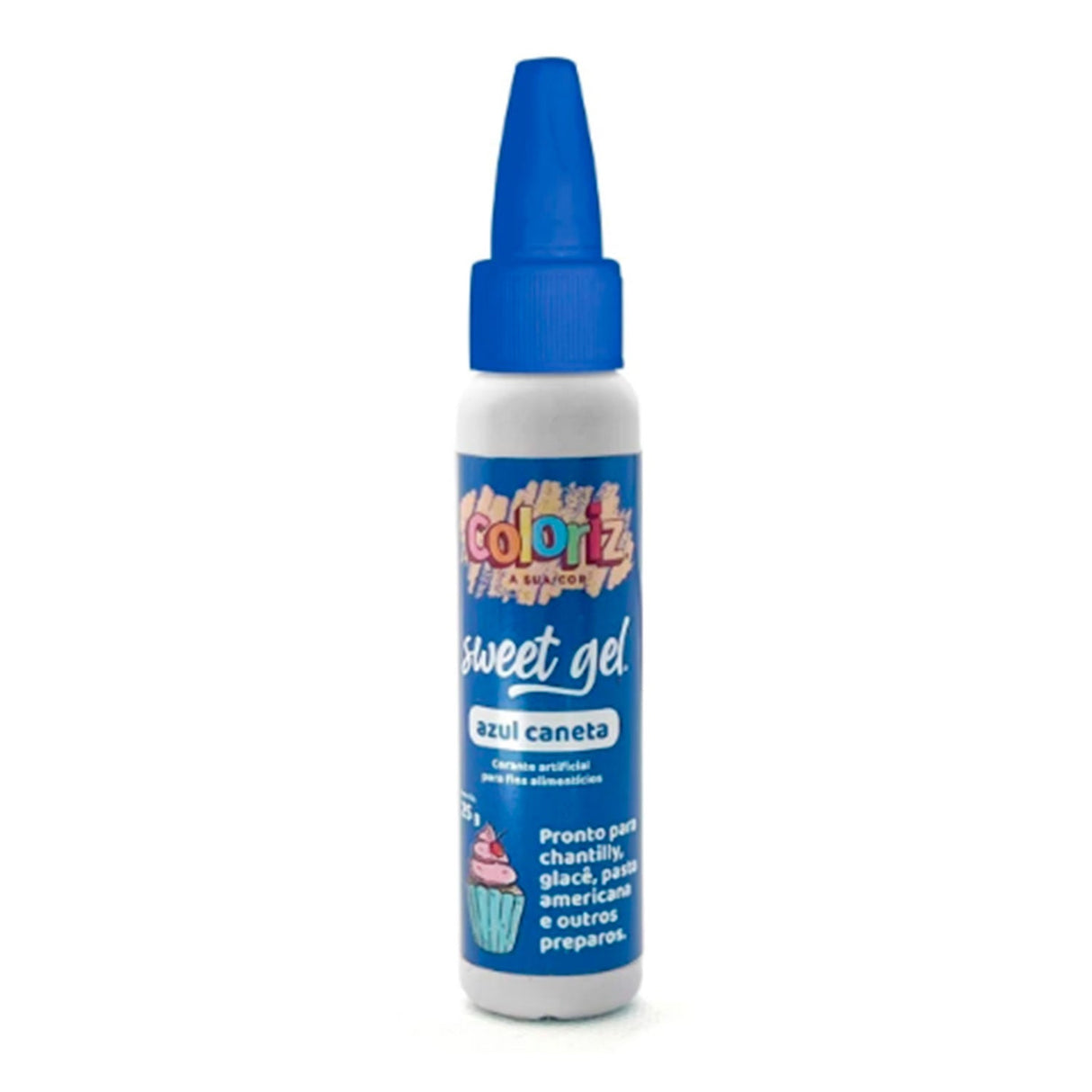 Corante Sweet Gel Coloriz Azul Caneta 25g - Gran Chef