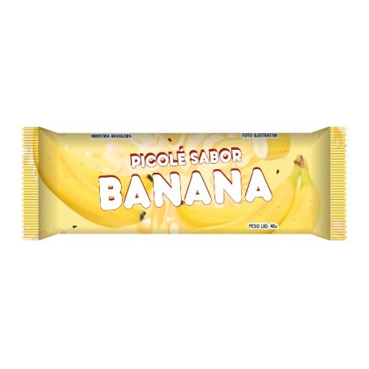 Embalagem Para Picolé - 7Cm X 19Cm - Banana - 245 Unid - Riacho