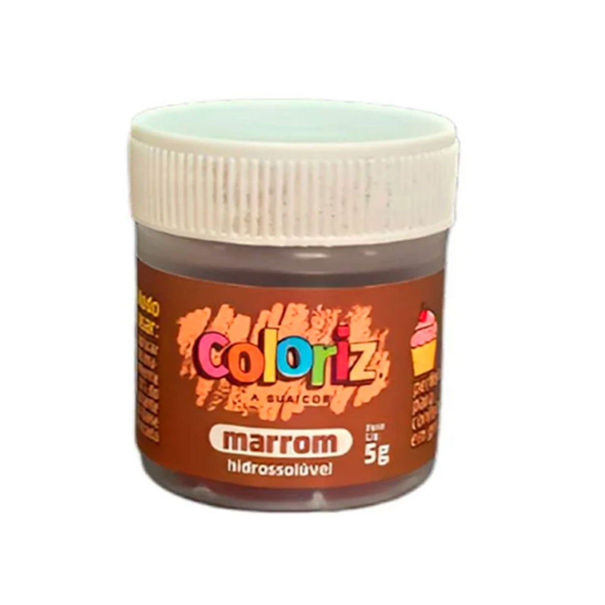 Corante Em Pó Hidrossolúvel Coloriz Marrom 5g - Gran Chef