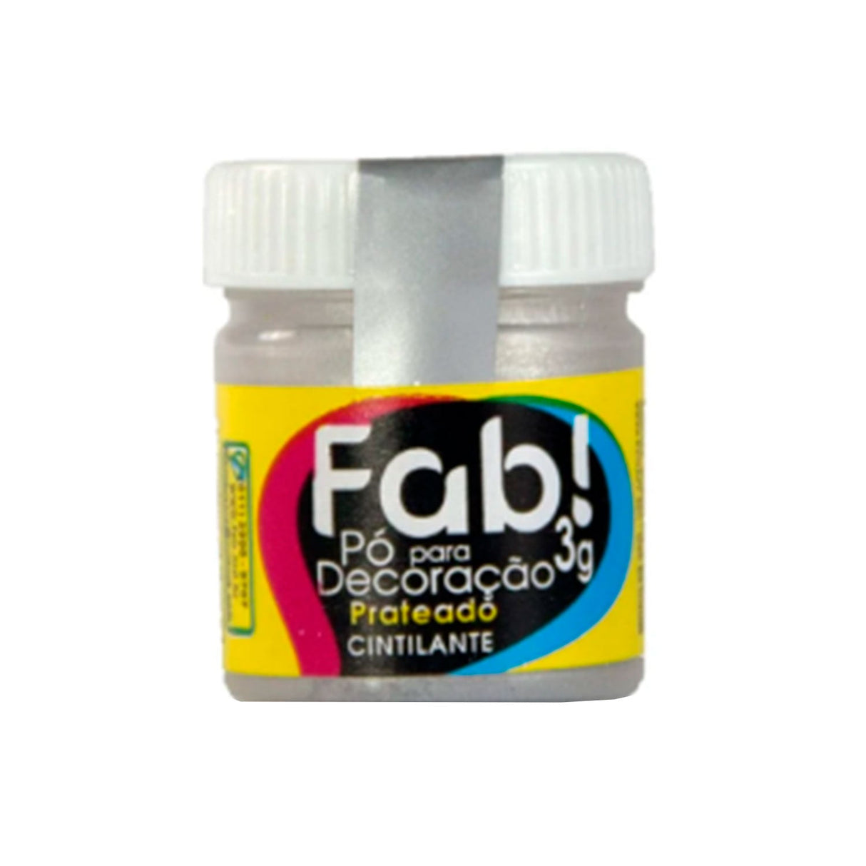 Pó Para Decoração - Prateado - 3G - Fab!