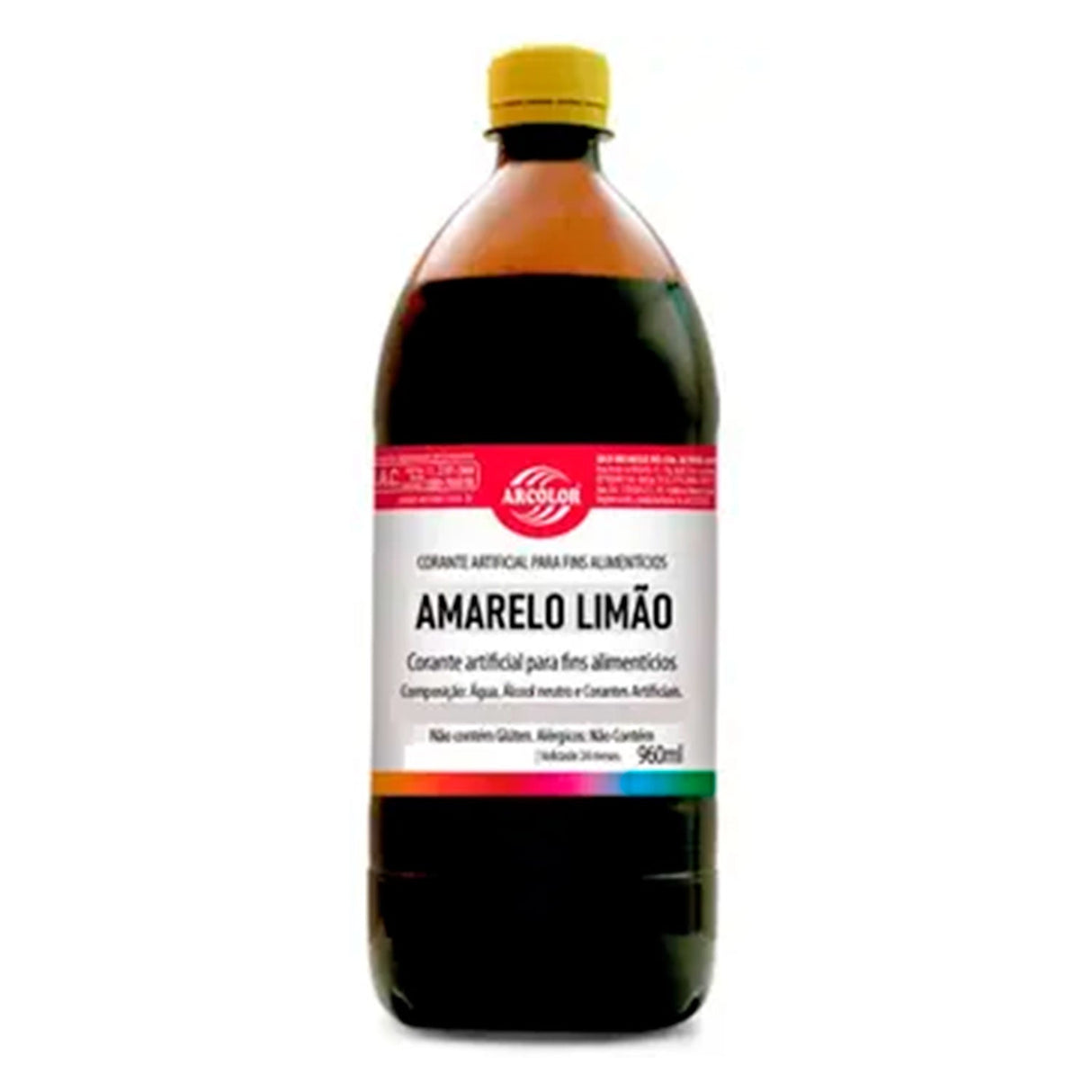 Corante Líquido Amarelo Limão 960Ml - Arcolor