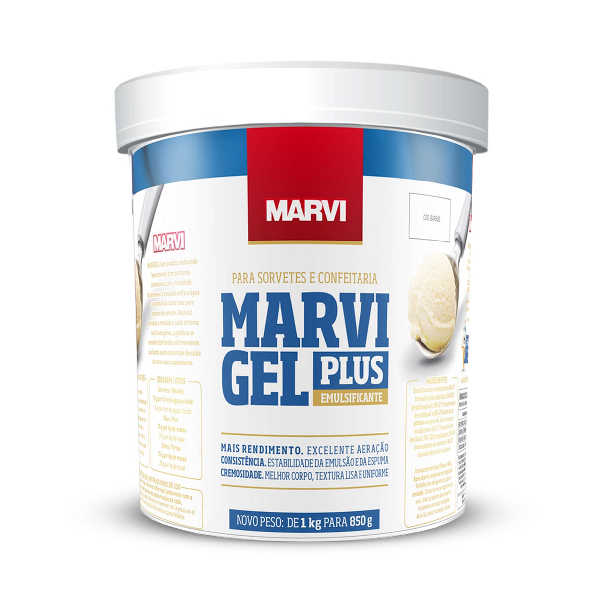 Emulsificante Gel Plus 850Gr - Marvi