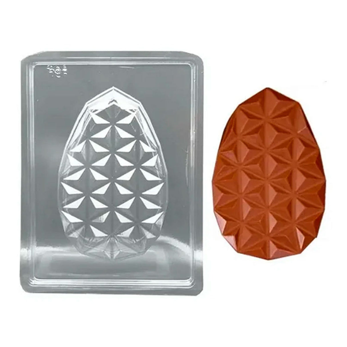 Forma De Acetato Ovo Diamante Plano ( FP168 ) - Crystal Forming