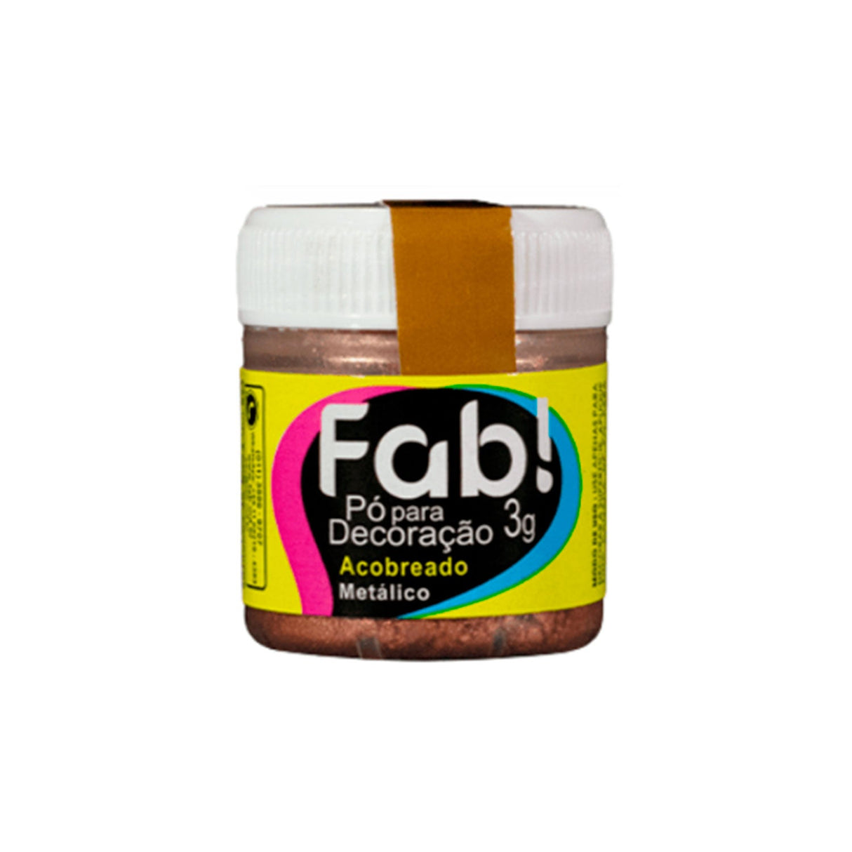 Pó Para Decoração Acobreado 3g - Fab!