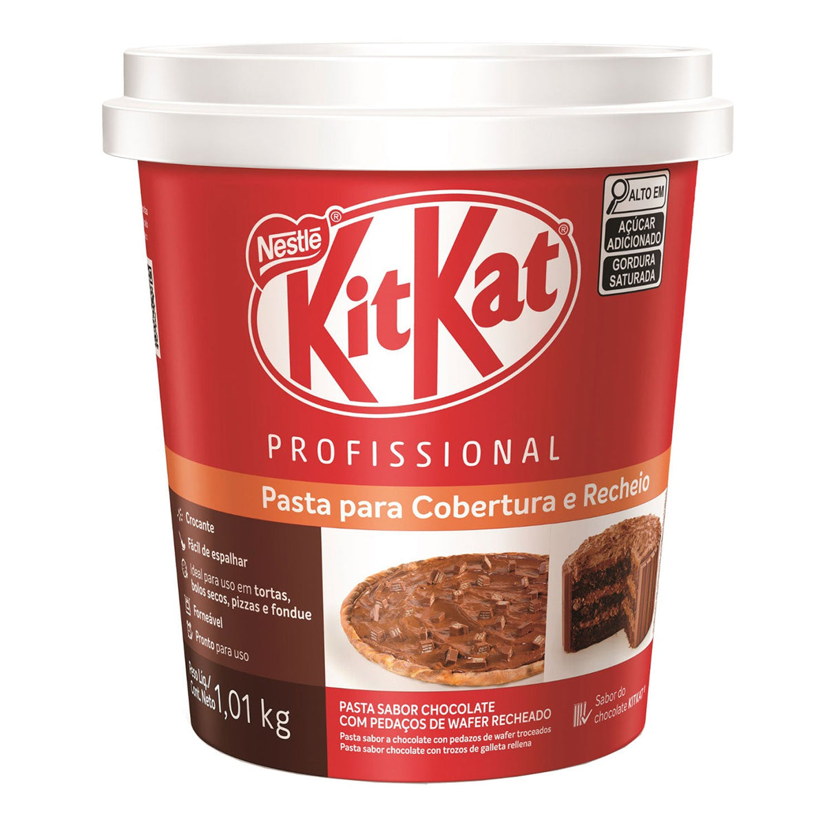 Recheio Pasta Kitkat 1,01kg - Nestlé