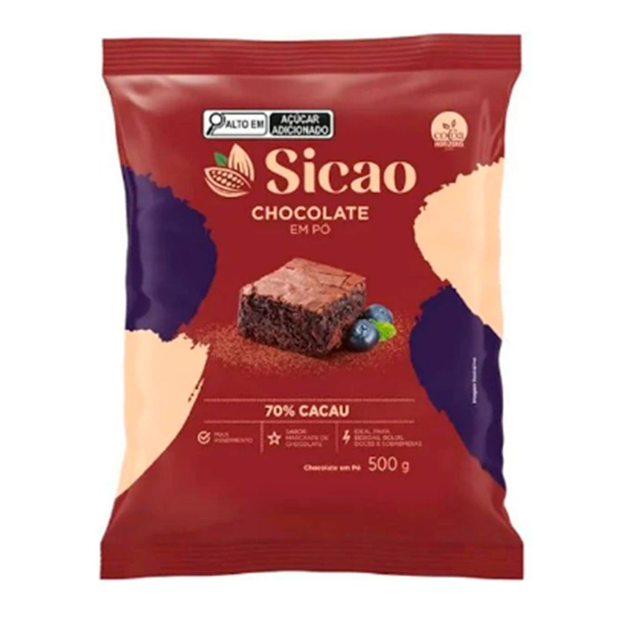 Chocolate em Pó 70% Cacau - 500g - Sicao