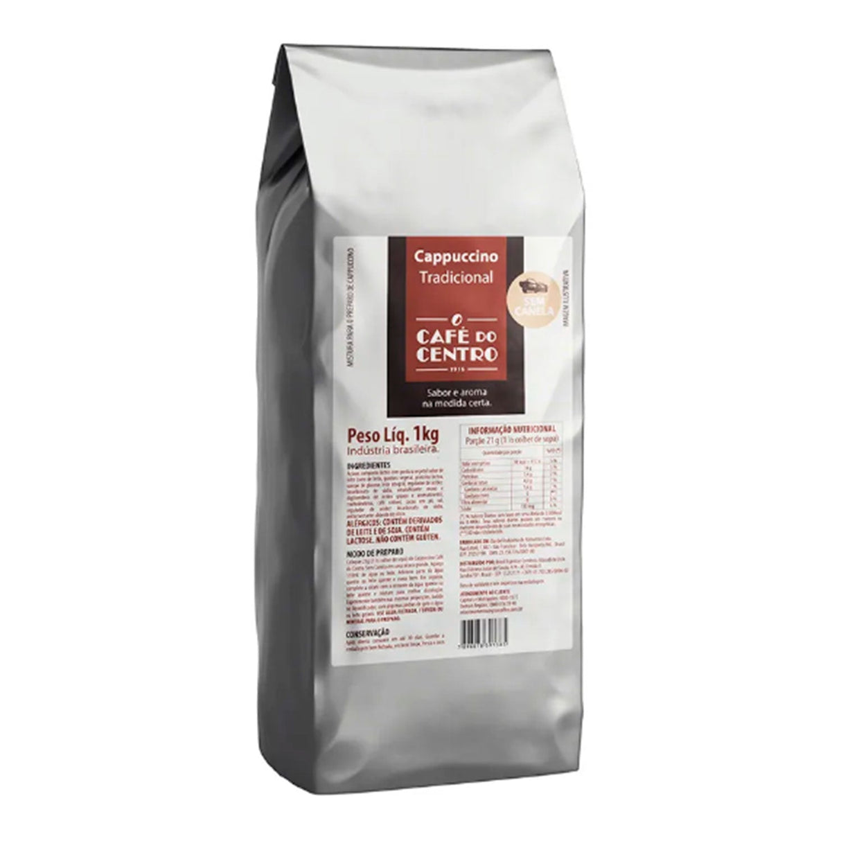 Cappuccino Tradicional S/Canela 1Kg - Café Do Centro