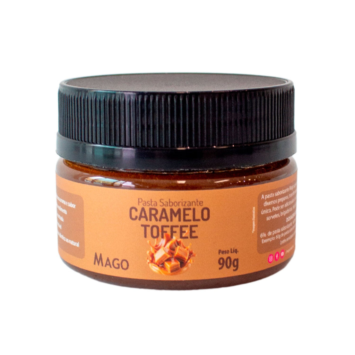 Pasta Saborizante de Caramelo Toffee 90g - Mago