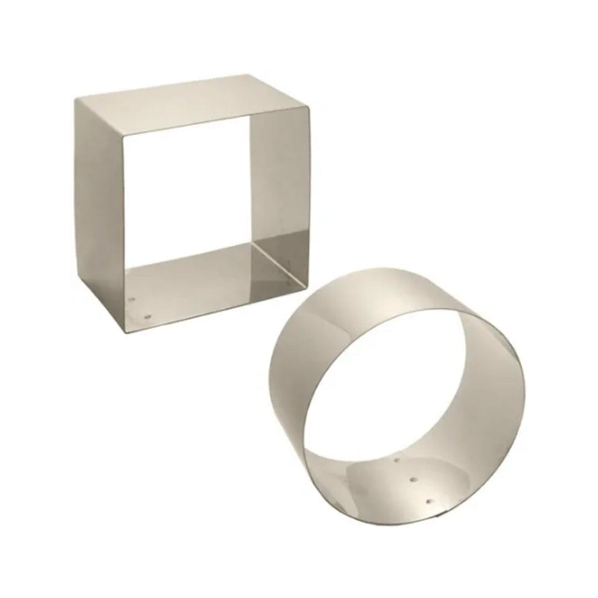 Kit Cortador Pão de mel ( Redondo/Quadrado ) 10cm - Metasa