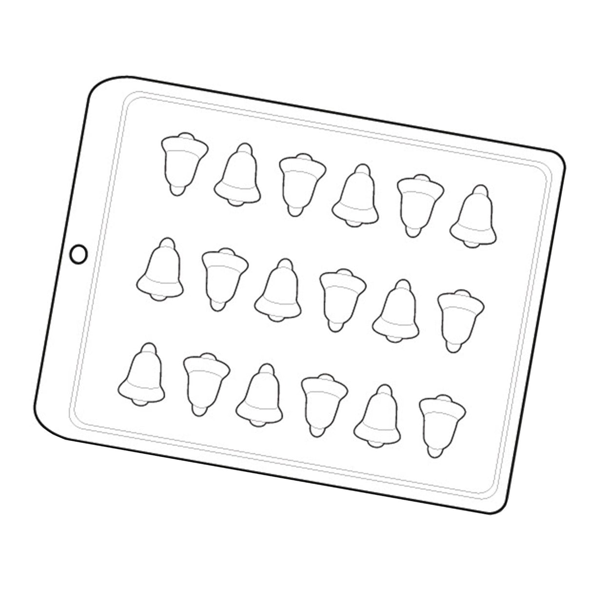 Forma Padrão Mini Sino de Natal ( 629 ) - Crystal Forming