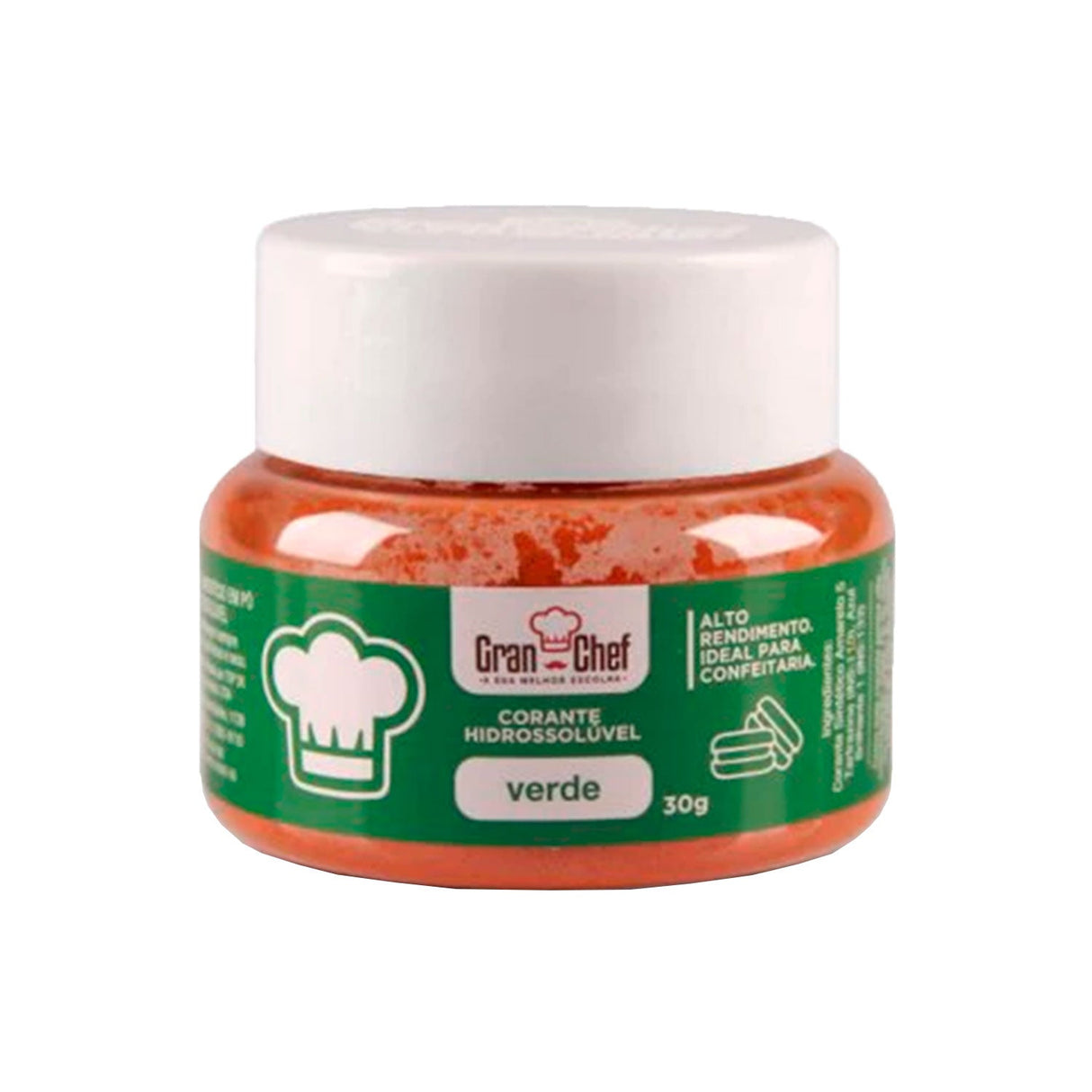 Corante Hidrossolúvel Verde 30g - Gran Chef