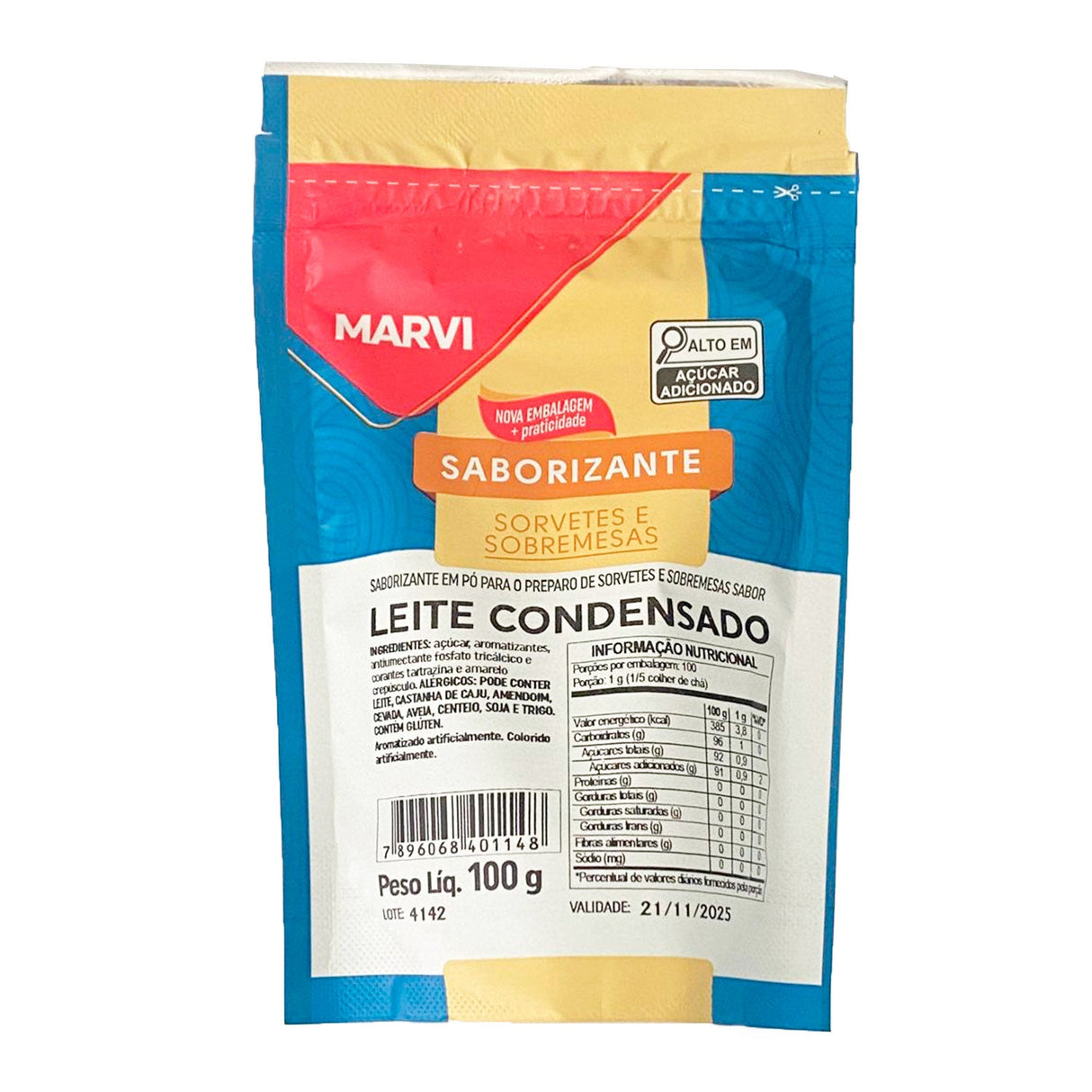 Pó Saborizante Leite Condensado 100g - Marvi