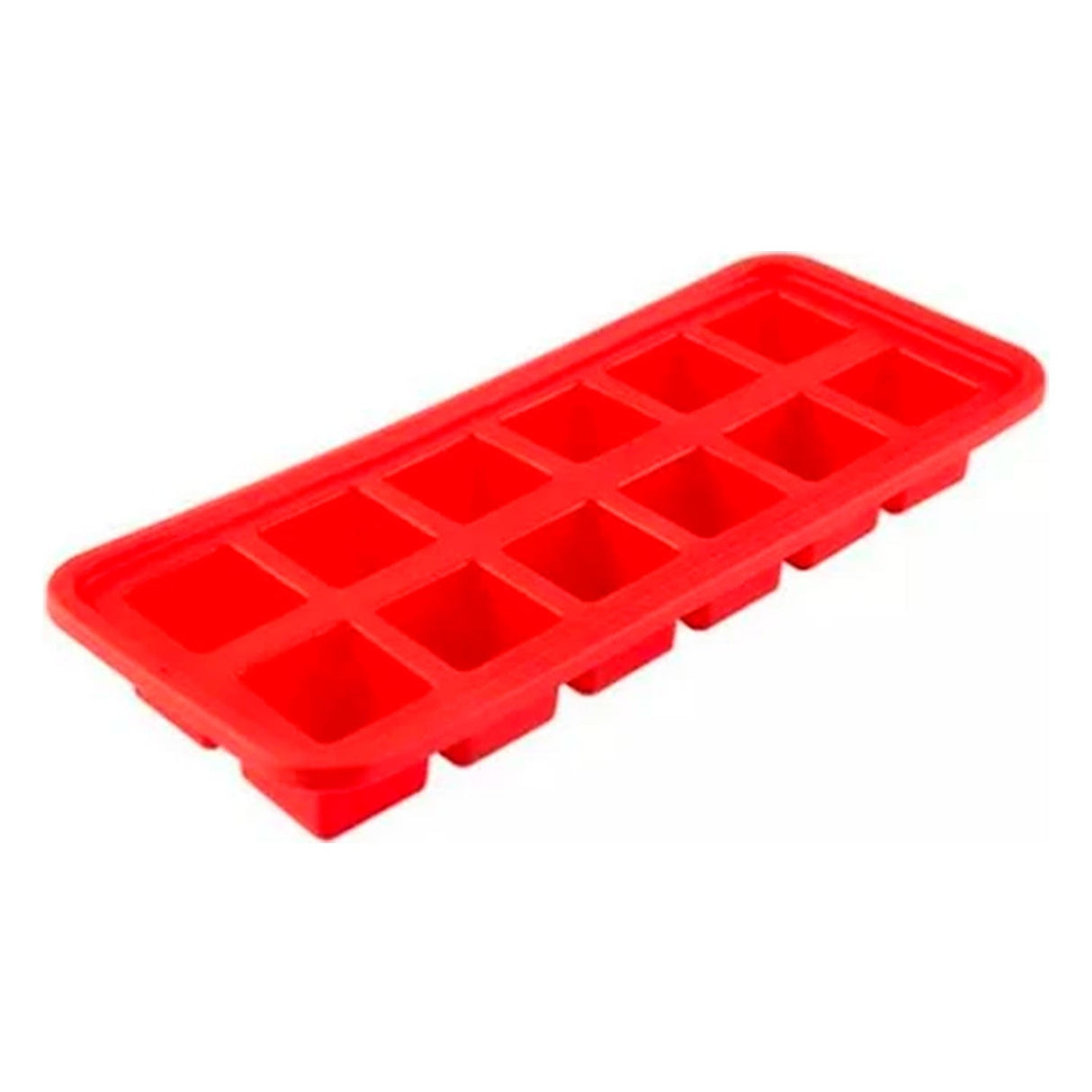 Forma de Gelo em Silicone 12 Cubos Vermelho Mozcada - Oikos