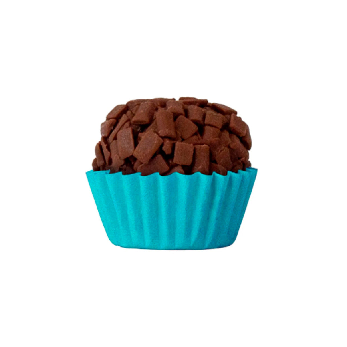 Forminha De Papel Azul Turquesa Lisa D.F N°4 (100un) - Mago