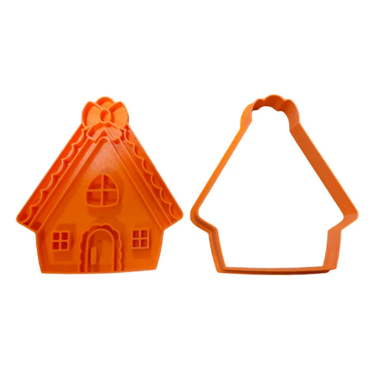 Kit Cortador e Carimbo Casinha Natalina 3D ( 1048 ) - R.R. OLIVEIRA