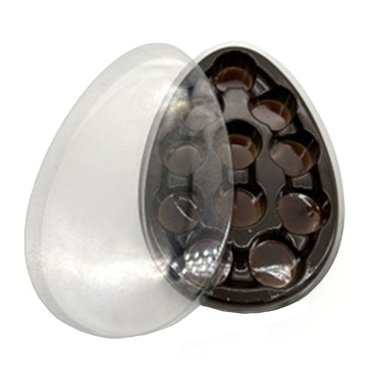 Caixa de Bombons Ovo C/ Berço Marrom 11 Cav ( ref 7626 ) 5unid - Crystal Forming