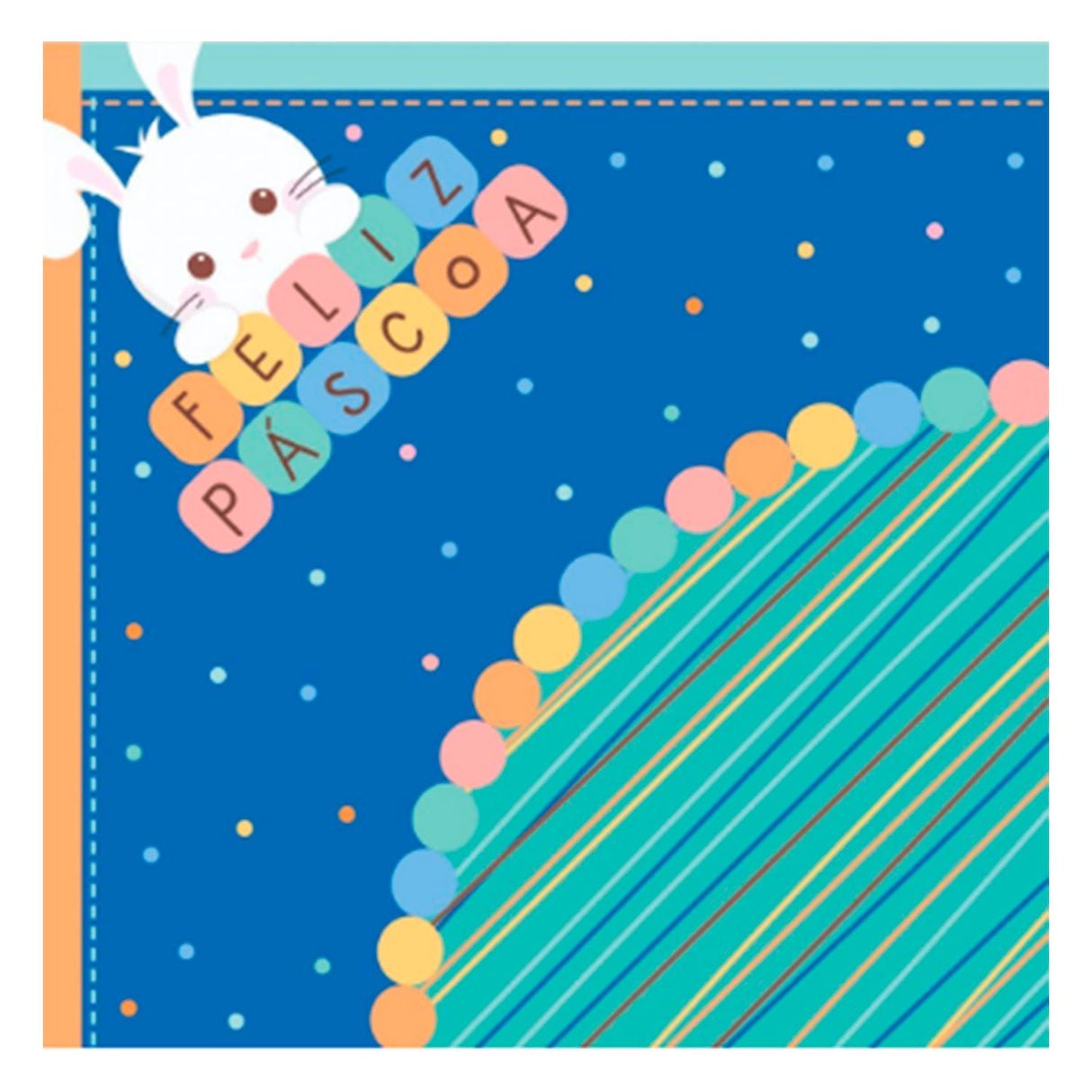 Embalagem Express Flakes Azul (32x32cm) 25 un - Cromus