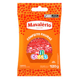 Confeito Figuras Coração 120g - Mavalério
