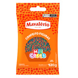 Confeito Figuras Mini Confete 120g - Mavalério