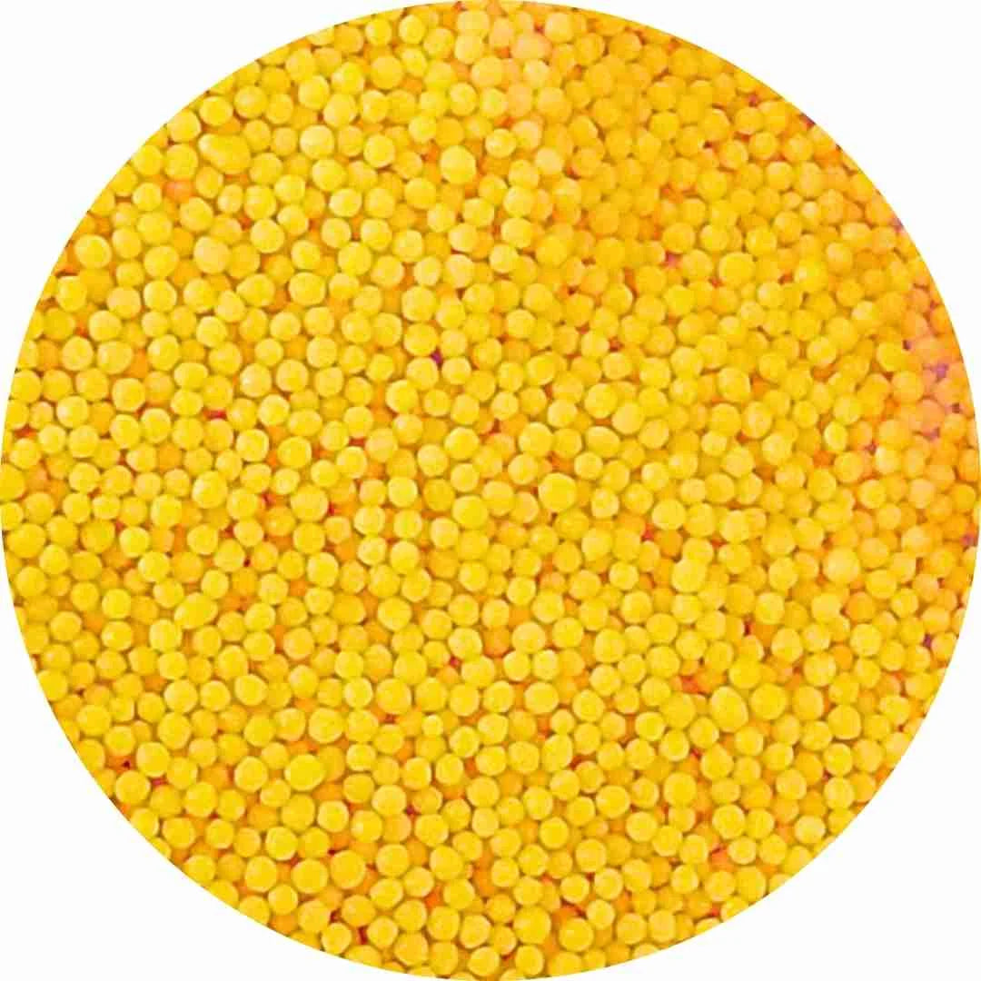 Confeito Miçanga Crocante Amarelo - 500g - Mix
