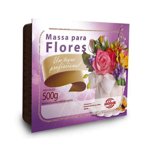Massa Para Flores Branca - 500G - Arcolor