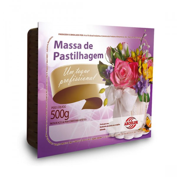 Massa De Pastilhagem Branca - 500G - Arcolor