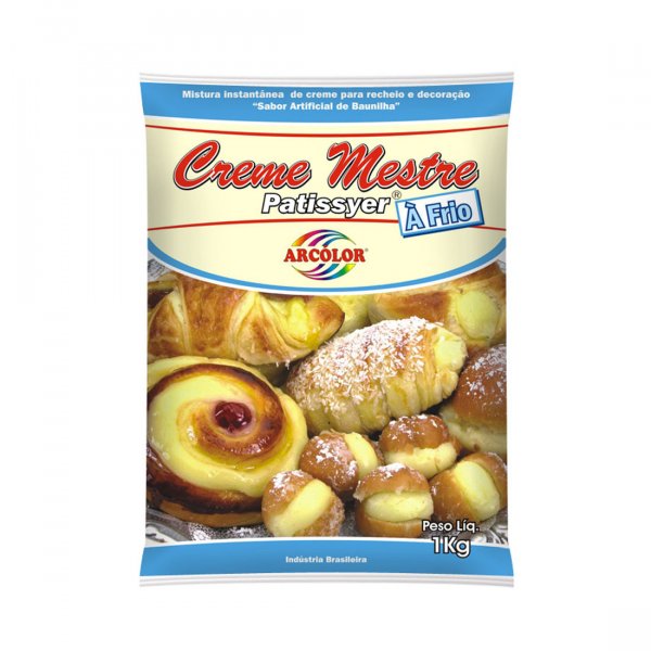 Creme De Confeiteiro Mestre Patissyer A Frio - 1Kg - Arcolor