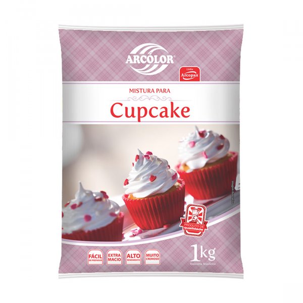 Mistura Para Cupcake Neutro - 1 Kg - Arcolor