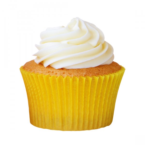 Forma Para  Cupcake Impermeável Amarelo Girassol N.0 Lisa 45 Unidades - Mago