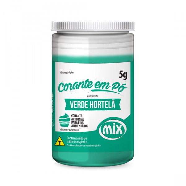 Corante Em Pó - Verde Hortelã - 5G - Mix
