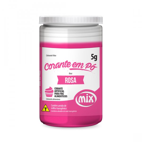 Corante Em Pó - Rosa - 5G - Mix